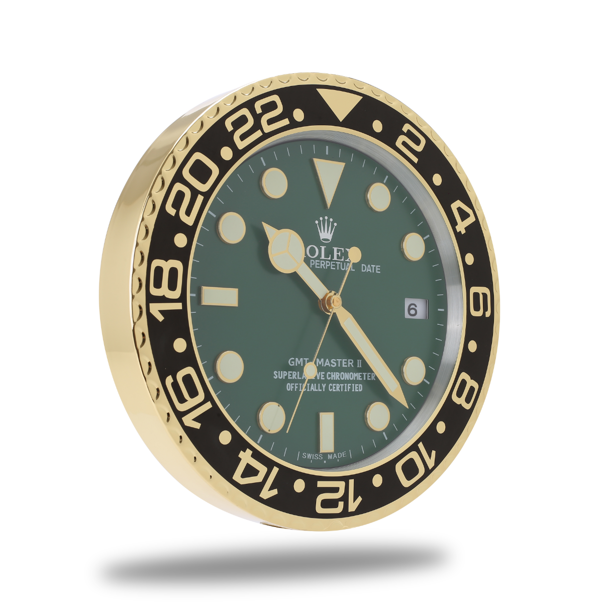 GMT-Master II Wall Clock - Gold and Green