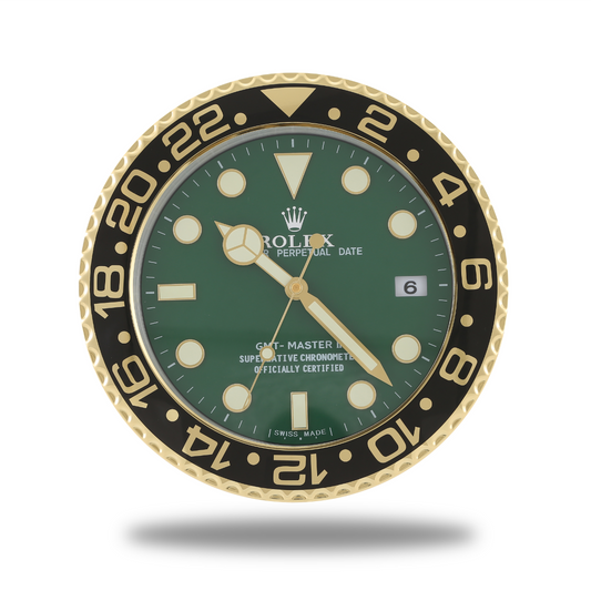 GMT-Master II Wall Clock - Gold and Green