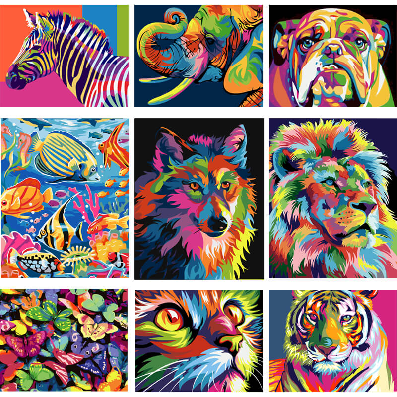 Animals Oil Painting On Canvas