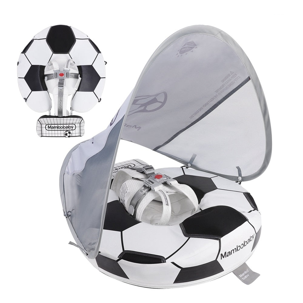 Baby Schwimmring Schwimmtrainer mit Sonnenschutz | 3-24 Monate