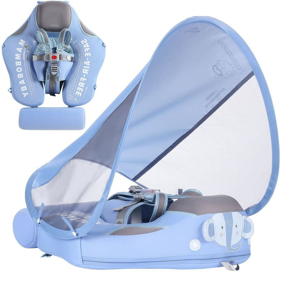 Baby Schwimmring Schwimmtrainer mit Sonnenschutz | 3-24 Monate
