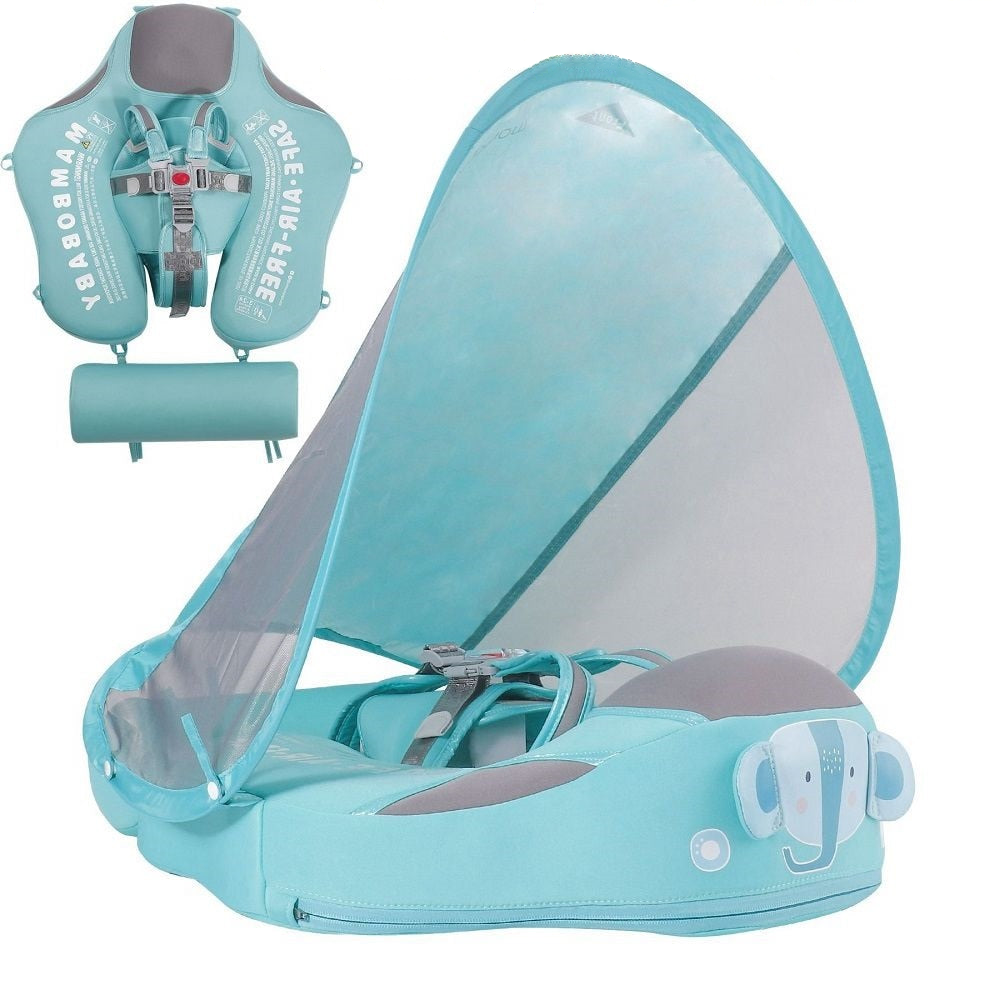 Baby Schwimmring Schwimmtrainer mit Sonnenschutz | 3-24 Monate