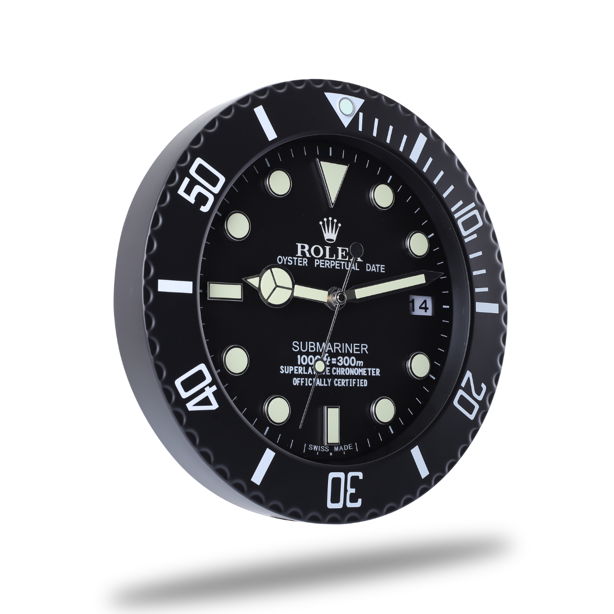 Submariner Wall Clock - All Black