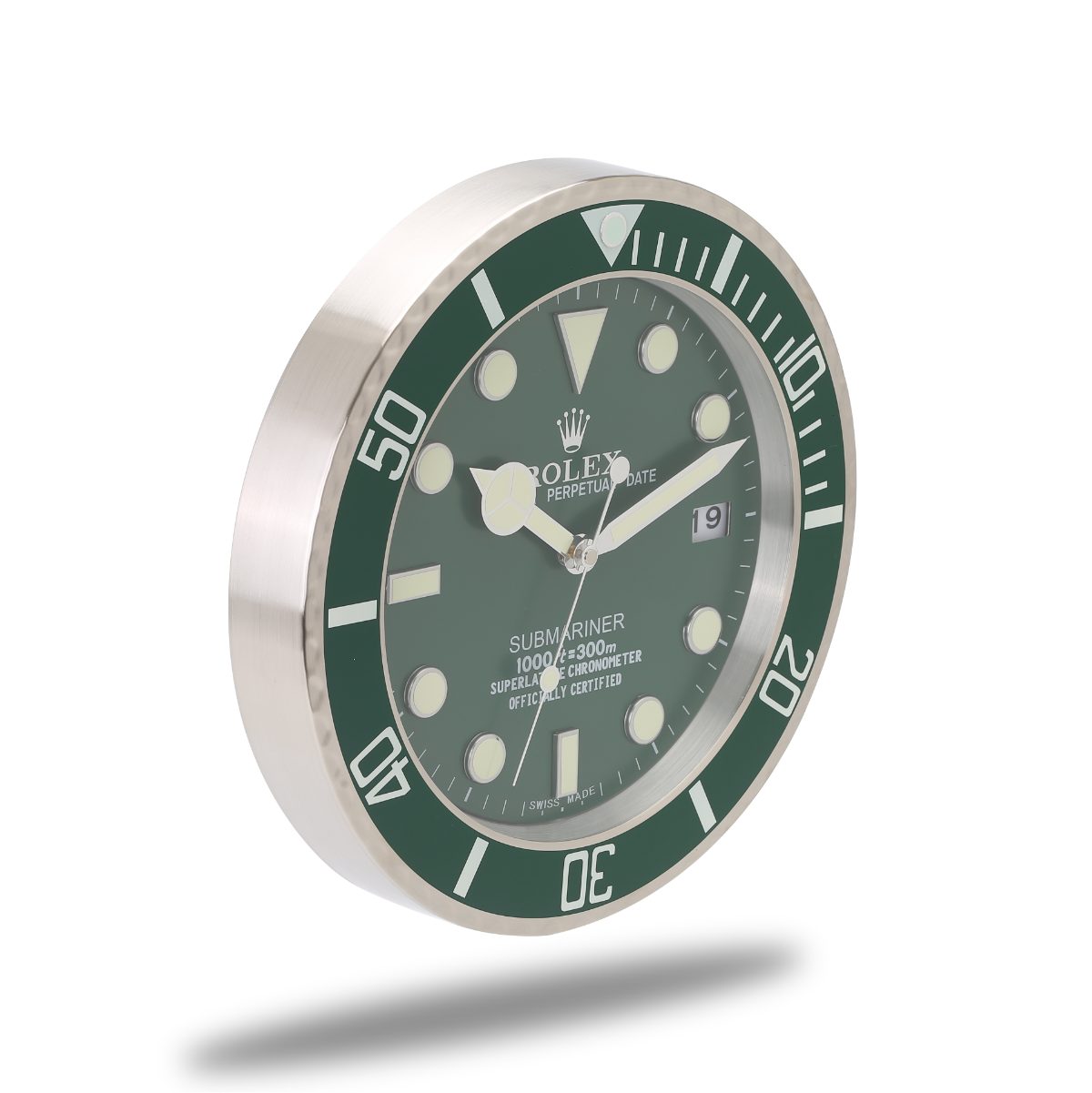 Submariner Wall Clock - Grassy Green