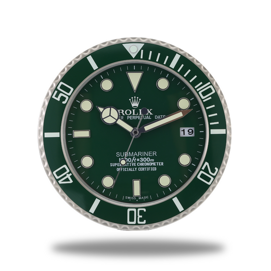 Submariner Wall Clock - Grassy Green