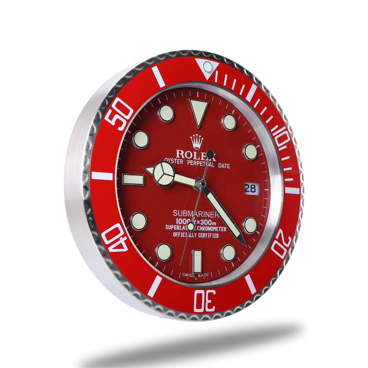 Submariner Wall Clock - Radiant Red