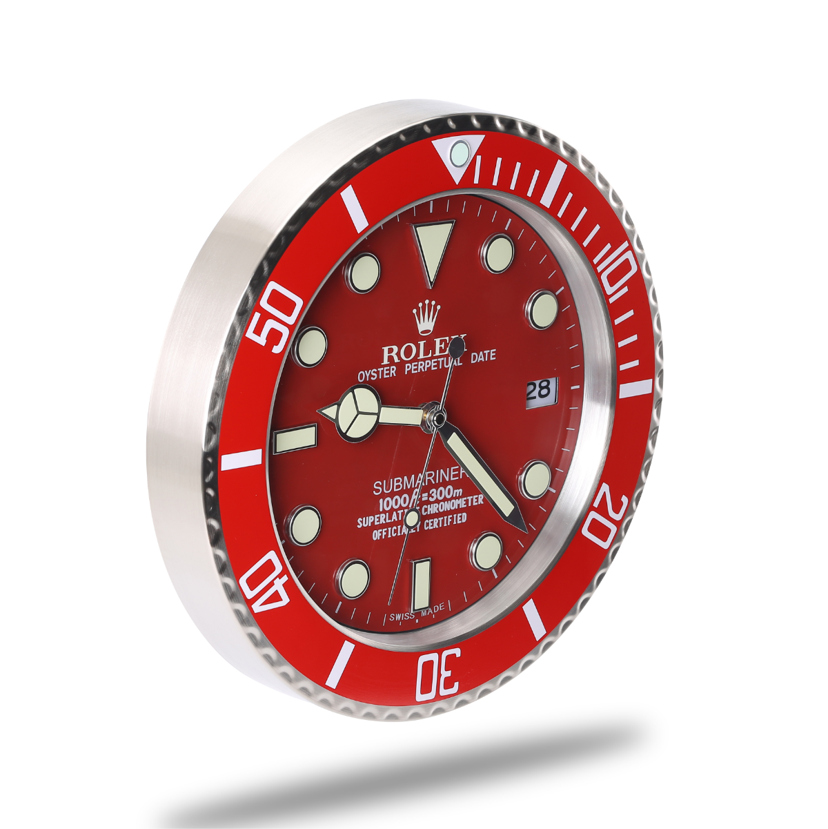 Submariner Wall Clock - Radiant Red
