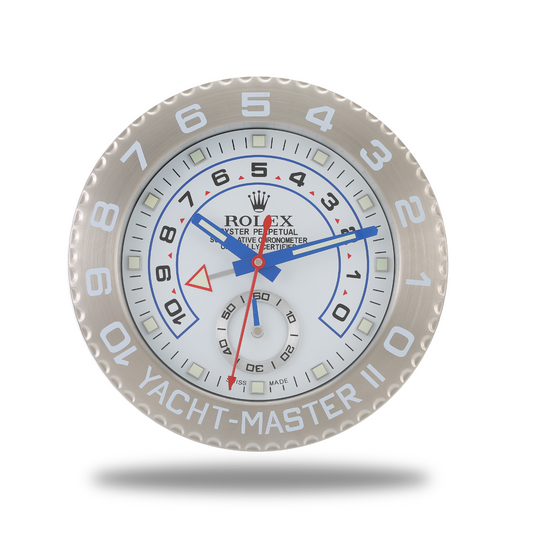 Yacht Master Wall Clock - Perfect Prestige all Silver
