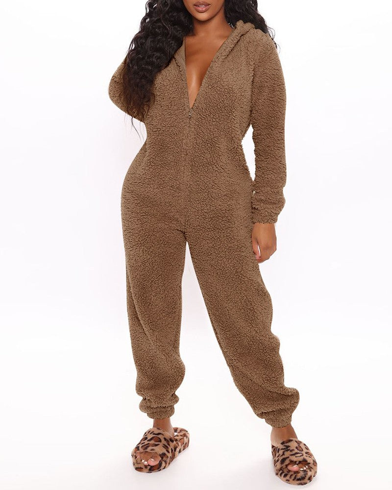 Fleece Jumpsuit | Teddy