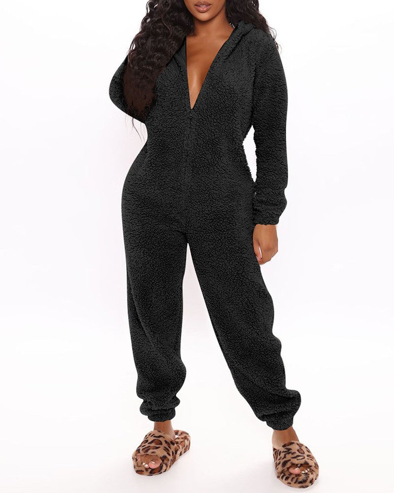 Fleece Jumpsuit | Teddy