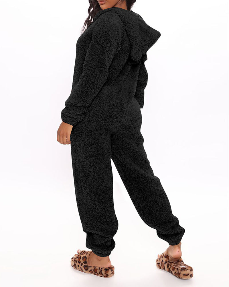 Fleece Jumpsuit | Teddy
