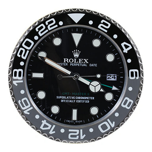 GMT Master ll Black & Grey Style | Wall Clock