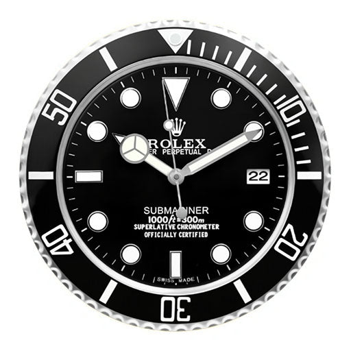 Submariner Black Style | Wall Clock