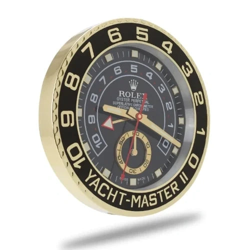 Yacht Master ll Gold & Black | Wall Clock
