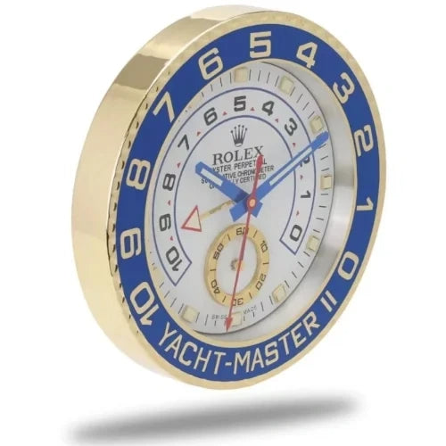 Yacht Master ll Blue & Gold | Wall Clock
