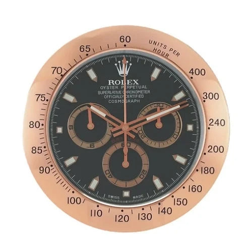 Daytona Rose Gold & Black Color | Wall Clock