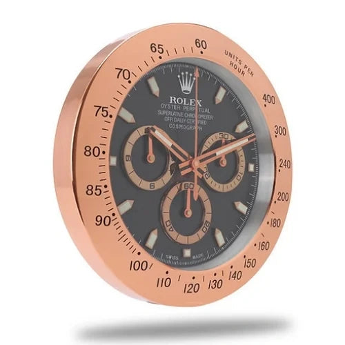 Daytona Rose Gold & Black Color | Wall Clock