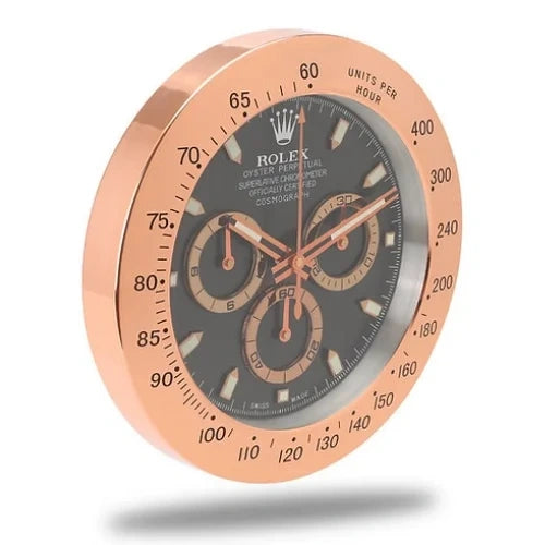 Daytona Rose Gold & Black Color | Wall Clock