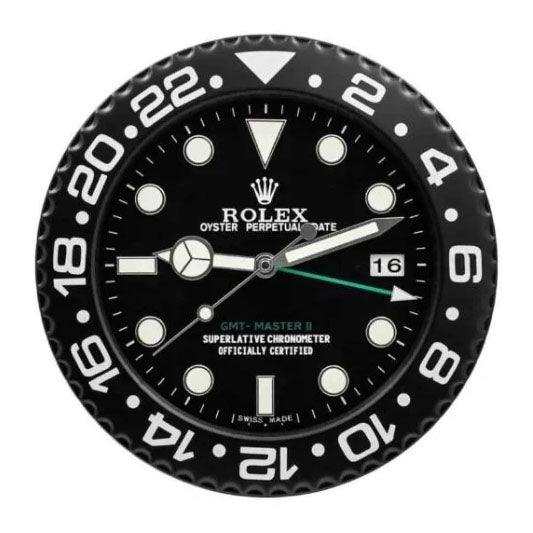 GMT Master ll Full Black Style | Wall Clock