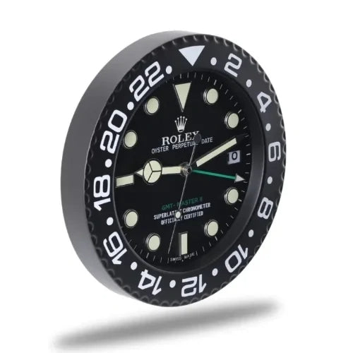 GMT Master ll Full Black Style | Wall Clock