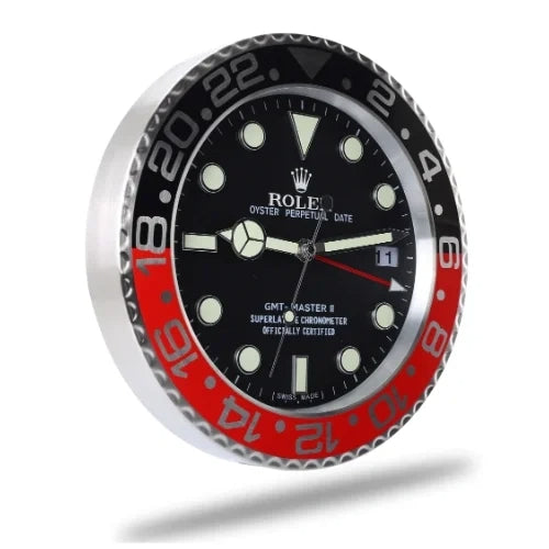 GMT Master ll Black & Red | Wall Clock