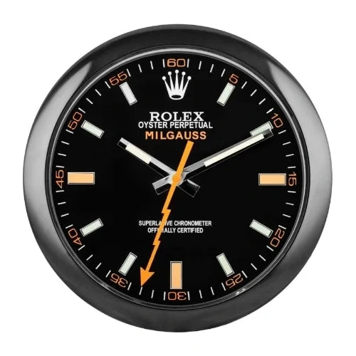 Milgauss Style All Black Color | Wall Clock