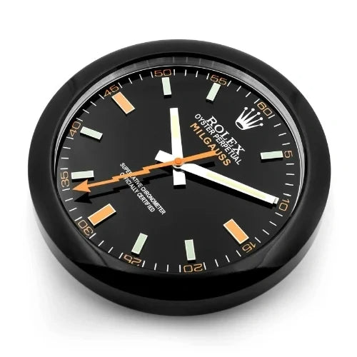 Milgauss Style All Black Color | Wall Clock
