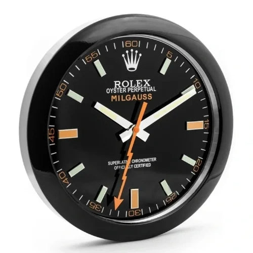 Milgauss Style All Black Color | Wall Clock
