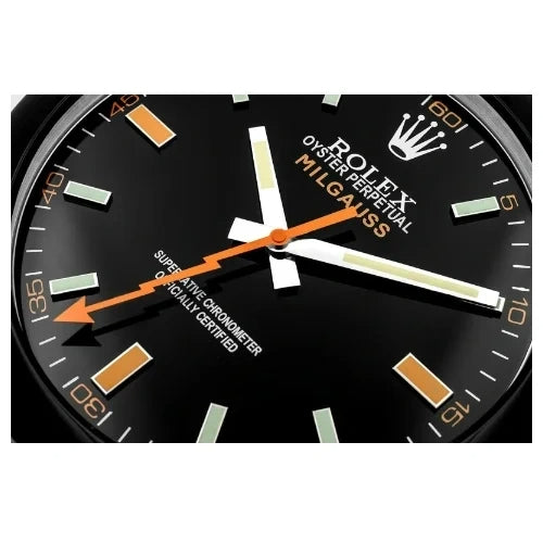 Milgauss Style All Black Color | Wall Clock