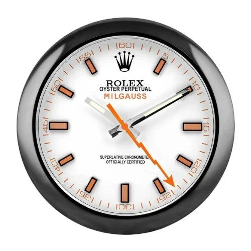 Milgauss Style Black & White | Wall Clock