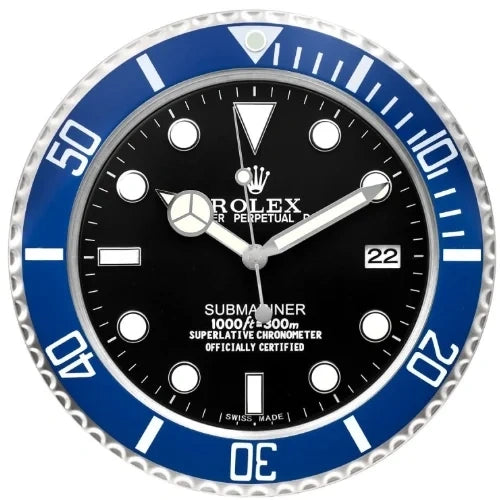 Submariner Black & Blue Style | Wall Clock