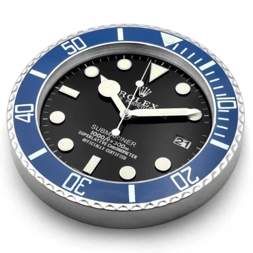Submariner Black & Blue Style | Wall Clock