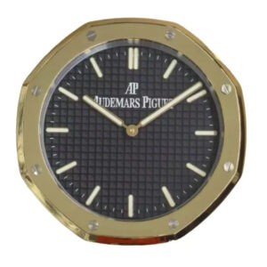 AP Wall Clock – Royal Oak Style Gold & Black Edition | 34 cm Luxury Décor Timepiece