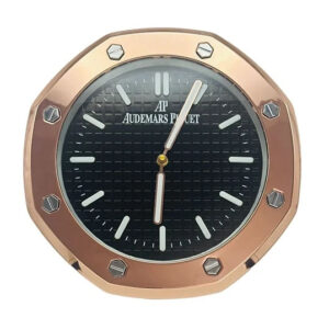 AP Wall Clock Royal Oak – Rose Gold Black Dial Edition | 34 cm | Xclocks