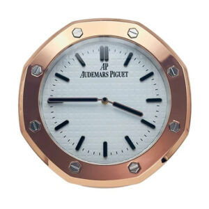 AP Wall Clock Royal Oak Rose Gold – White Dial Edition | 34 cm Luxury Wall Clock