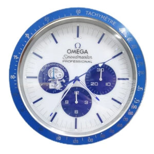 Omega Wall Clock Snoopy Speedmaster – Blue & White Dial 40cm Edition | Xclocks