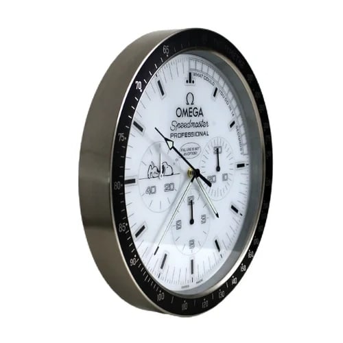 Omega Wall Clock Snoopy Speedmaster – White Dial 40cm Edition | Xclocks - Image 2