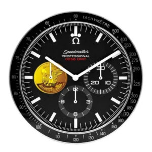 Omega Speedmaster Wall Clock – Moonwatch Apollo Golden | Xclocks