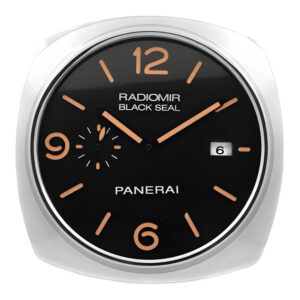 Panerai Wall Clock 34cm – Radiomir Silver & Orange Dial