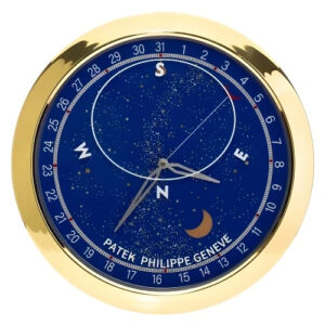Patek Philippe Wall Clock 40cm – Astronomical Gold and Blue Luxury Silent Wall Clock