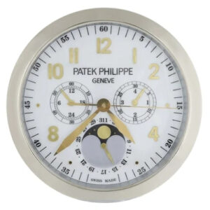 Patek Philippe Wall Clock 40cm – Grand Complications Silver Luxury Silent Wall Clock