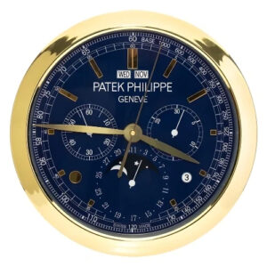 Patek Philippe Wall Clock 40cm – Complications Gold and Blue Luxury Silent Wall Clock