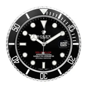 Deepsea Wall Clock – Black Sea-Dweller Inspired Edition | 34 cm Diver Style