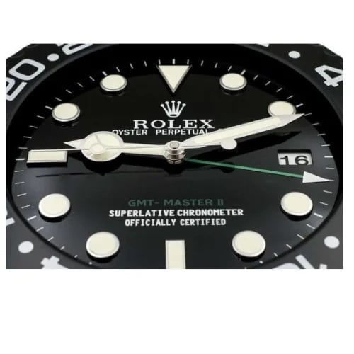 GMT Master II Wall Clock – All Black Style | 34 cm Luxury Edition - Image 5