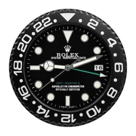 GMT Master II Wall Clock – All Black Style | 34 cm Luxury Edition