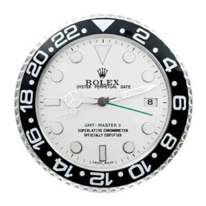 GMT Master II Wall Clock – Classic White & Black Style | 34 cm