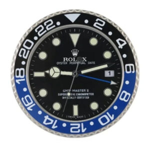 GMT Master II Wall Clock – Batman Black & Blue Style | 34 cm Luxury Edition
