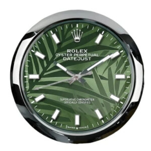 Oyster Perpetual Wall Clock 35cm – Green Palm Style Dial
