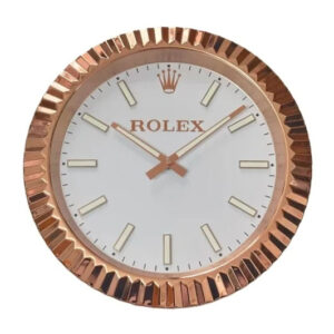 Date-Just Wall Clock – Rose Gold Style | 34 cm Luxury Edition