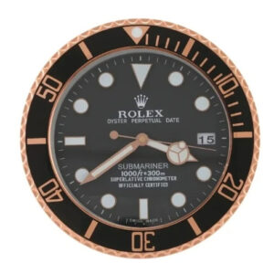 Submariner Wall Clock 34cm – Rose Gold Luxury Silent Wall Clock